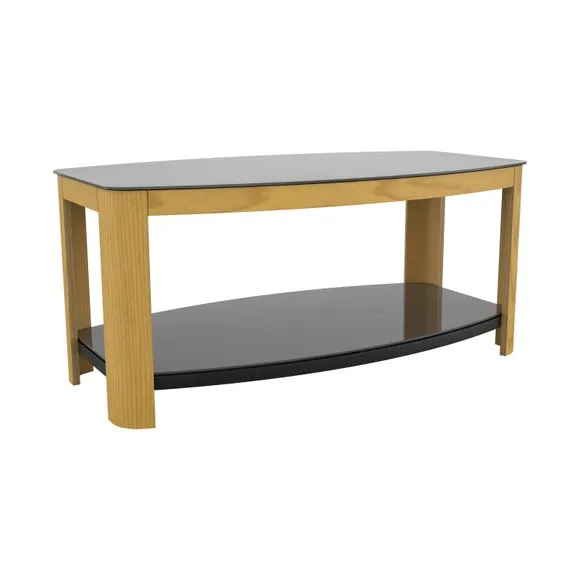 Affinity Real Curved Wood Coffee Table 2