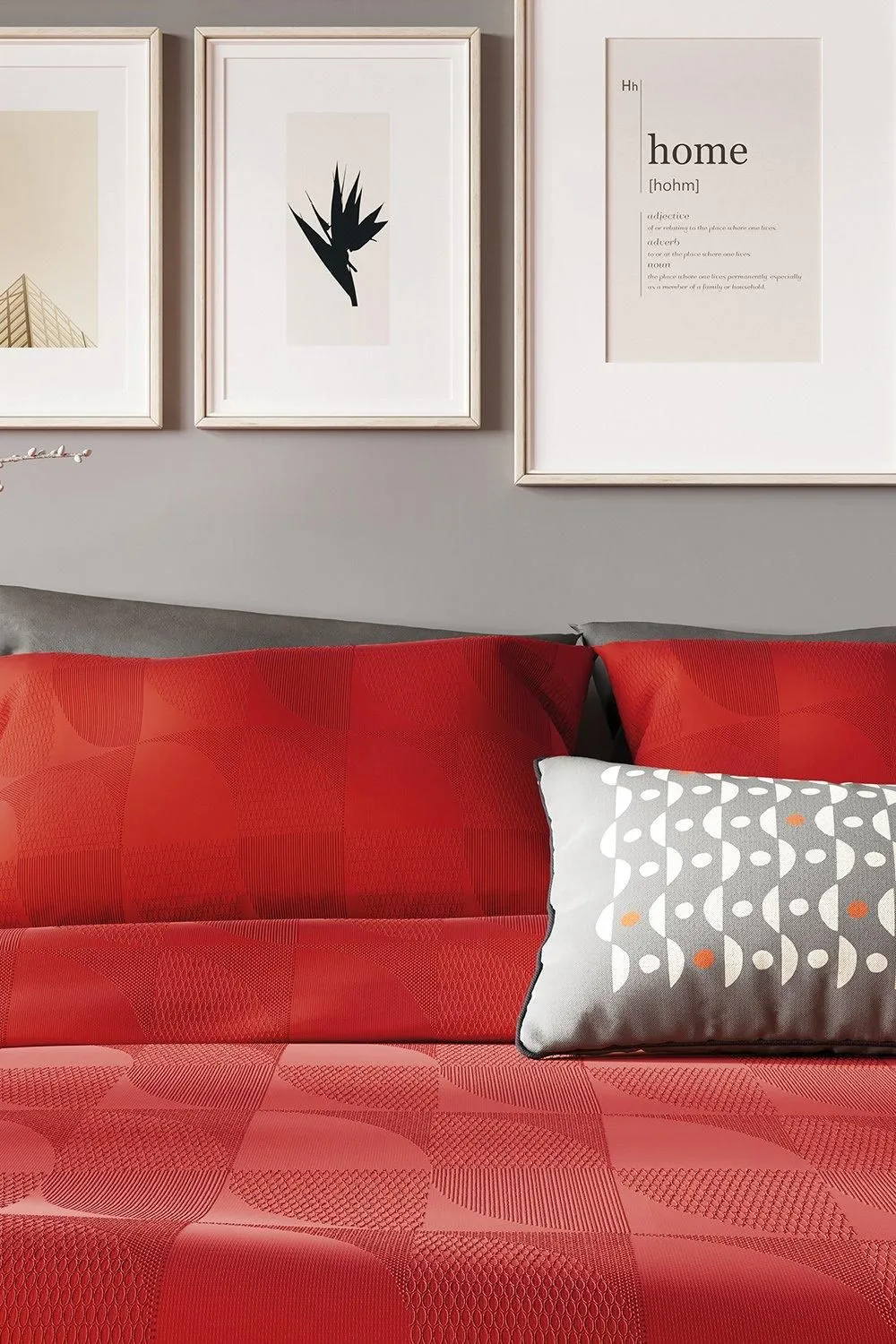 Helena Springfield 'Axel' Duvet Cover Set in Red 2