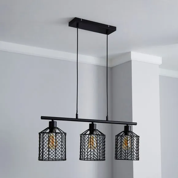 Return - Siena 3 Light Diner Ceiling Light 2