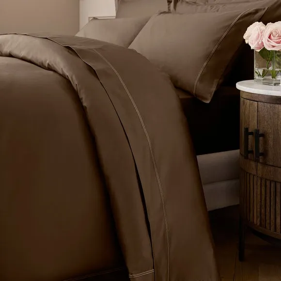 Dorma 800 Thread Count 100% Cotton Sateen Flat Sheet 1