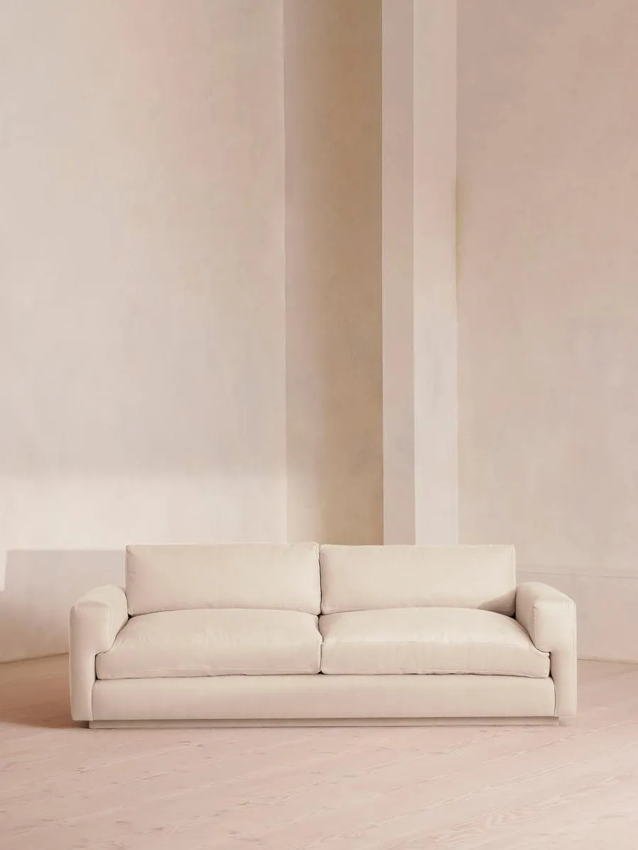 Mossley Three Seater Sofa, Linen, Bisque