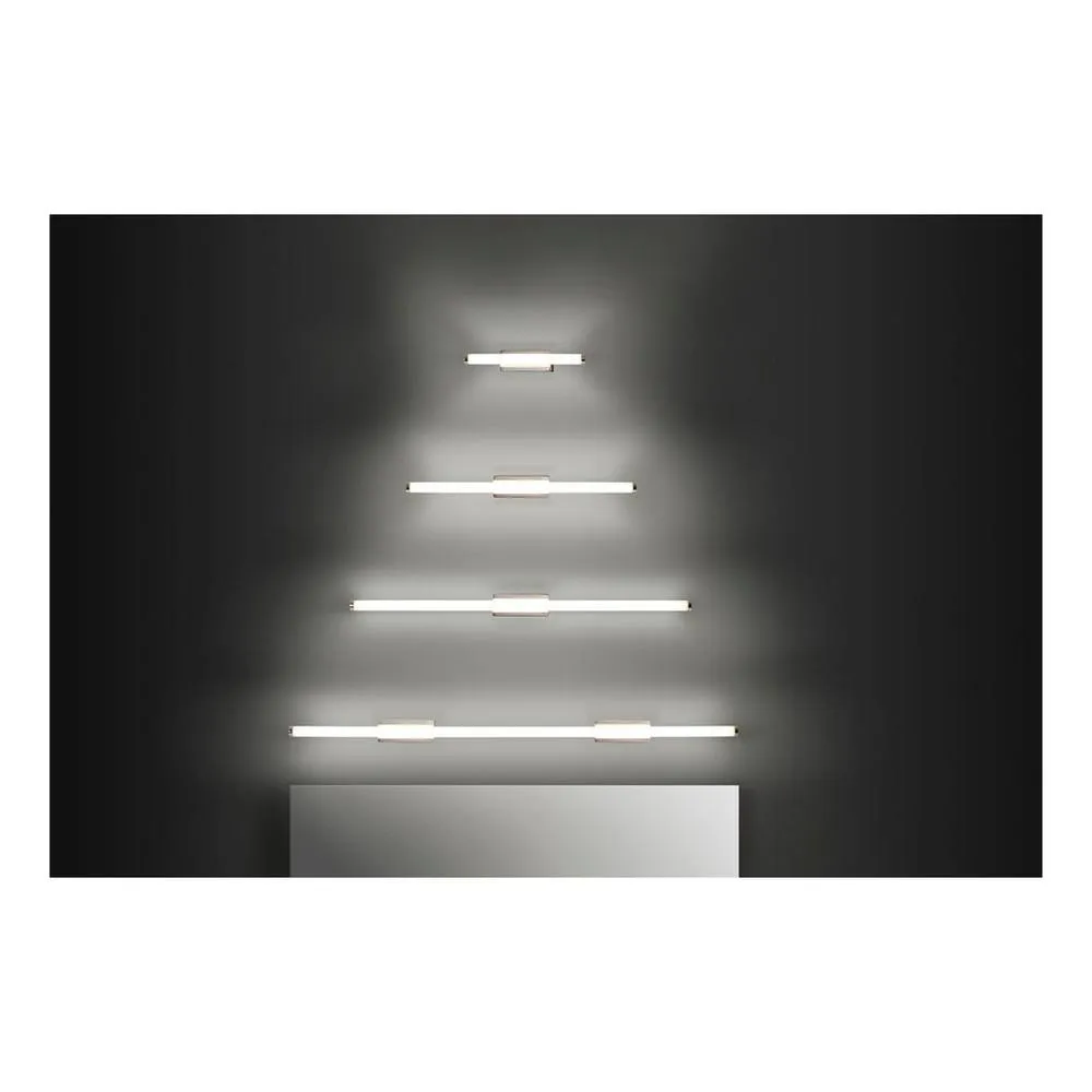 Netlighting Toilet Slim Bathroom LED Wall Light Chrome 2010lm 3000K IP44 in Grey 2
