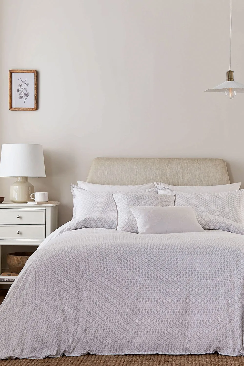 Murmur 'Florin' Cotton Duvet Cover Set in Light Beige