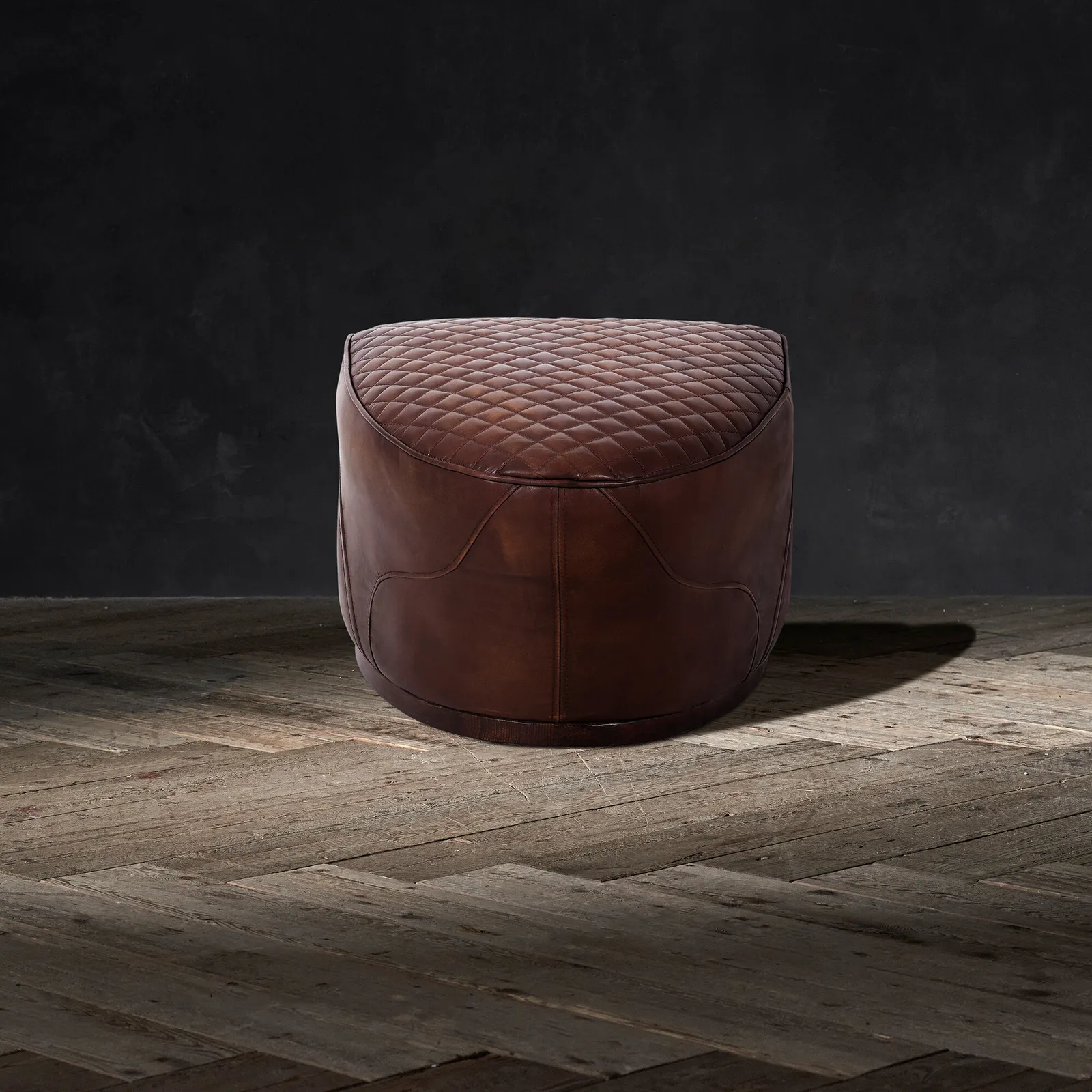 Timothy Oulton Saddle Footstool Leather | Barker & Stonehouse 4