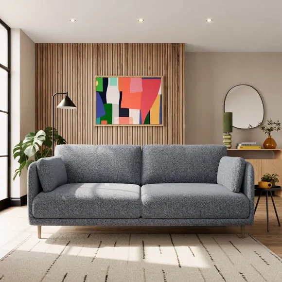 Armitage Navy Boucle 3 Seater Sofa