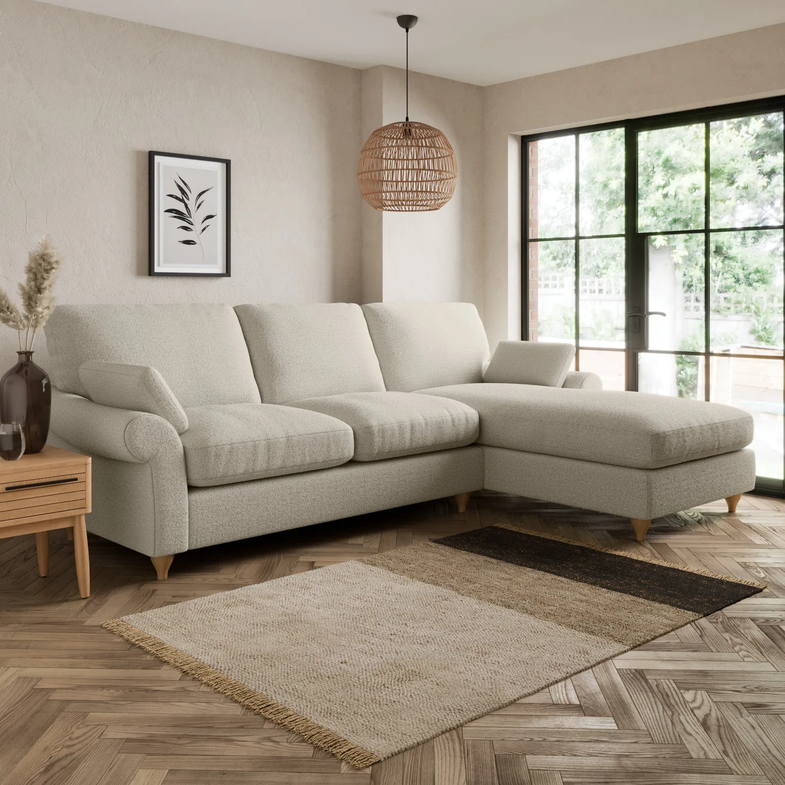 Salisbury Cosy Marl Right Hand Corner Sofa Cosy Marl Chateau Grey