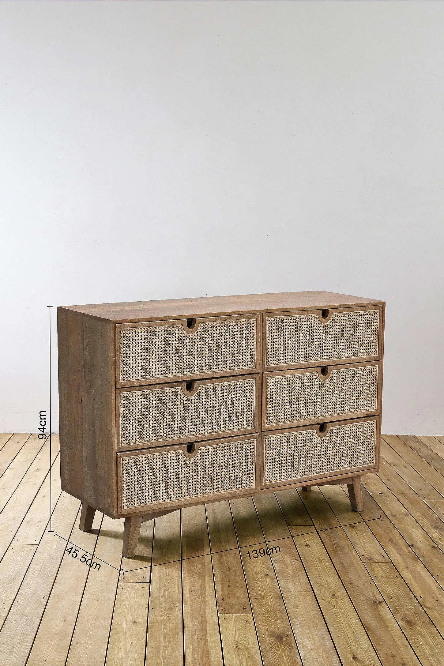 Marte Rattan 6-Drawer Dresser - Neutral ALL 4