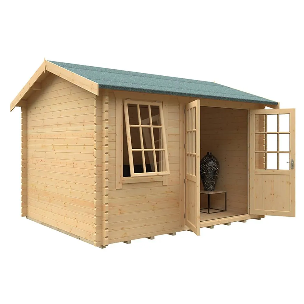 Buttercup Farm 12x10w The Henley Plus 44mm Cabin - L355 x W295 x H272.6 cm in Natural 2