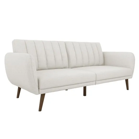 Brittany Linen Light Grey Double Sofa Bed 3