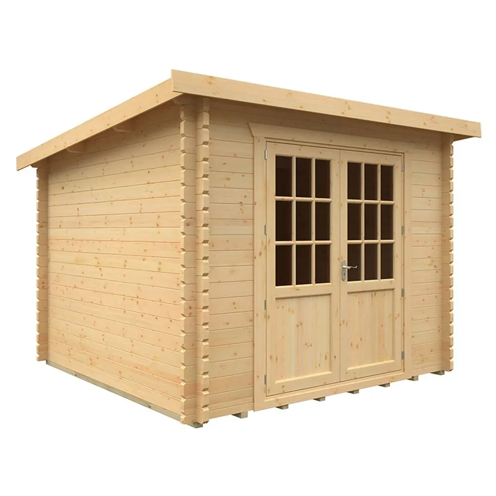 Buttercup Farm 10x10w The Kingsley Plus 44mm Cabin - L295 x W295 x H232.8 cm in Natural