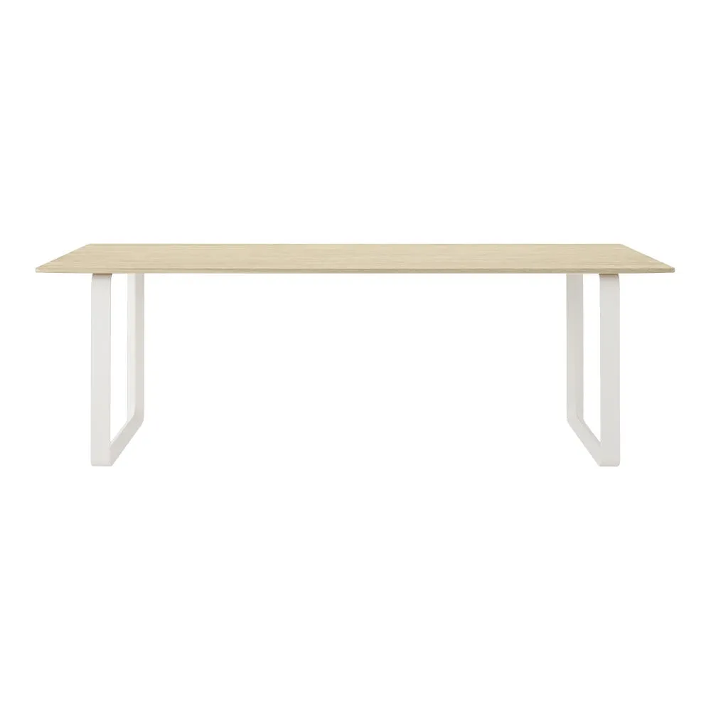 Muuto 70/70 Table 225 x 90cm in Oak with White Legs 2