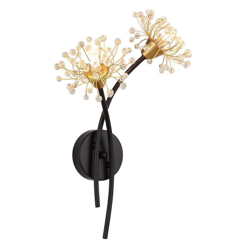 Netlighting Fiore Wall Lamp Matt Black 2x G9