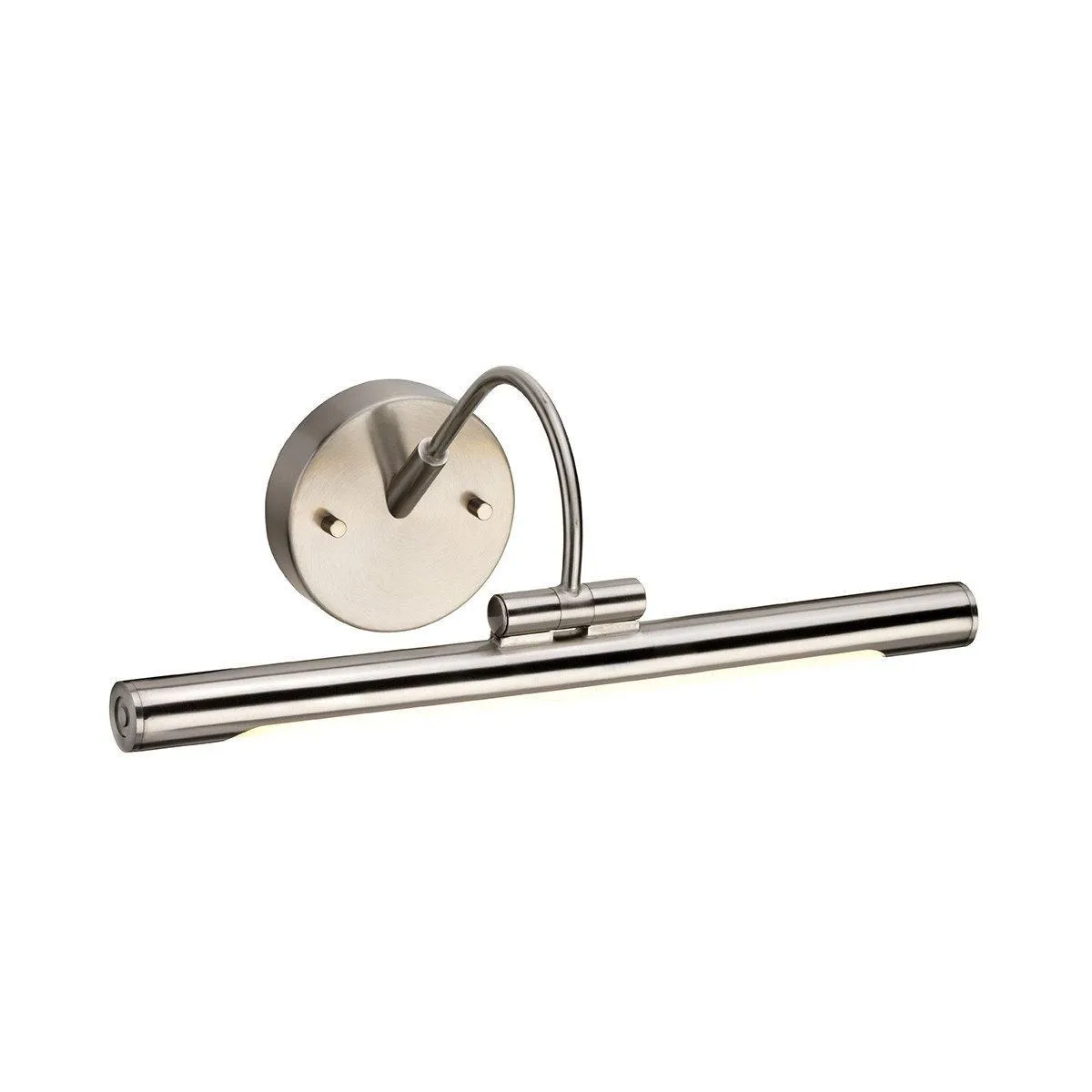 Netlighting Alton LED 1 Light Small Picture Wall Light Brushed Nickel in Grey