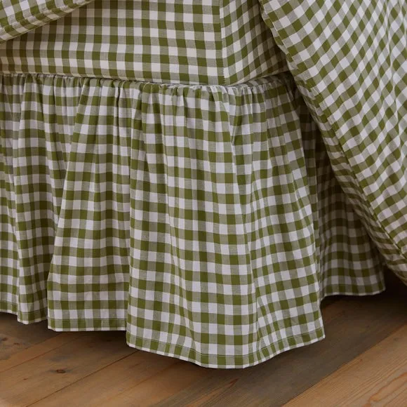 Portloe Woven Gingham 100% Cotton Frilled Valance 2