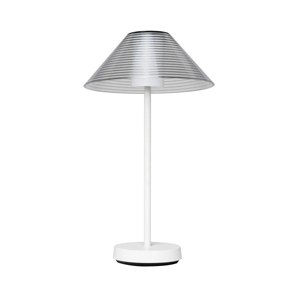 Lynx LED Rechargeable Outdoor Table Lamp, White