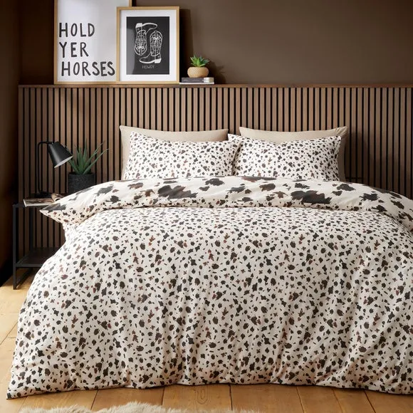 Fusion Cow Print Polycotton Duvet Cover & Pillowcase Set 2