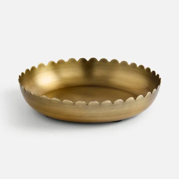 Brass Scalloped Tray 3