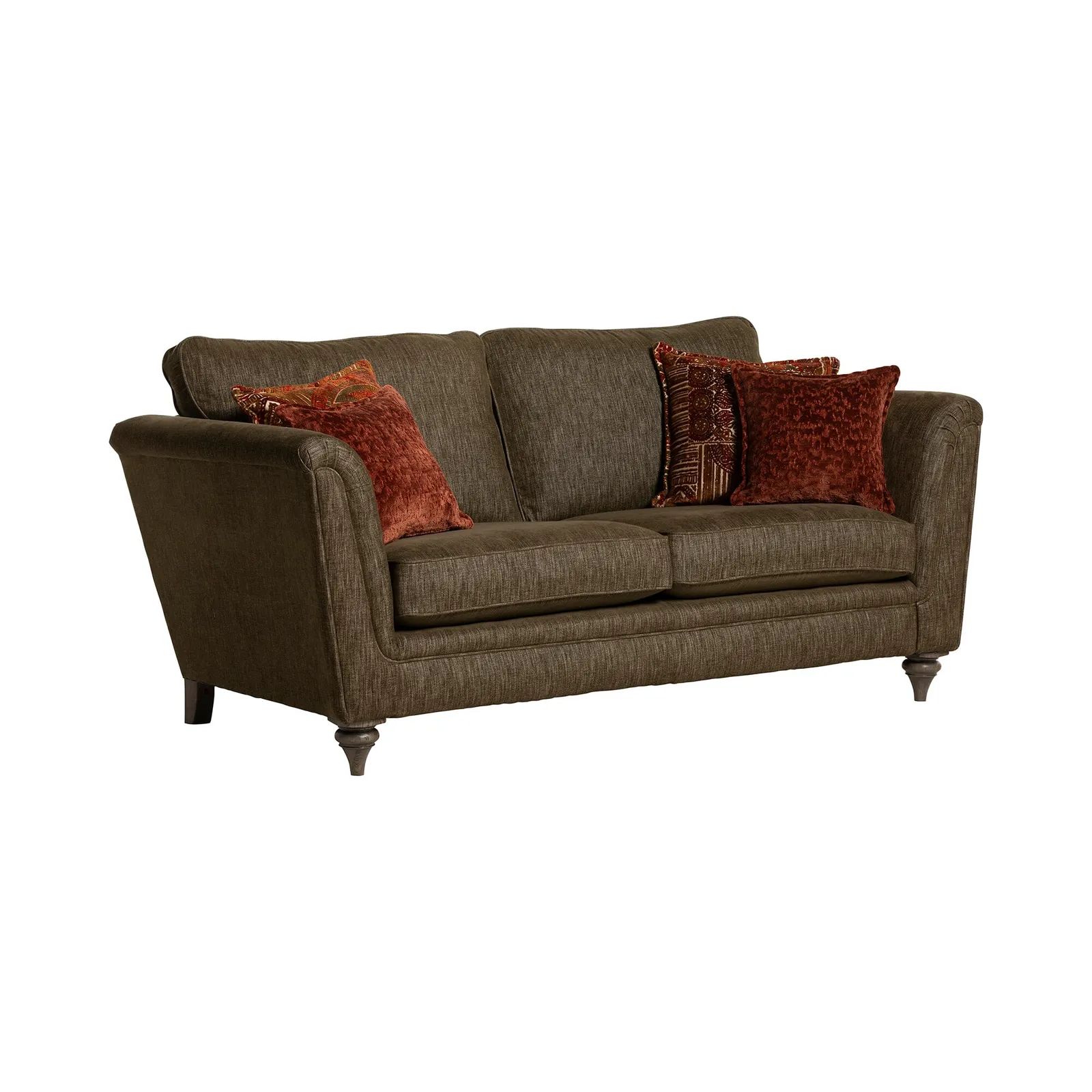 Godwin 3 Seater Standard Back Sofa, Green Fabric | Barker & Stonehouse 2