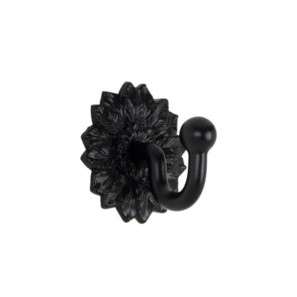 Leaf Backplate Curtain Tieback Hooks