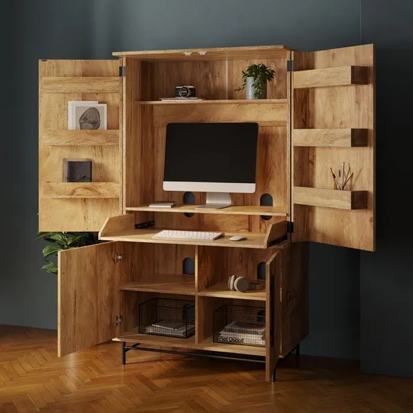 Bryant Hideaway Computer Cabinet Desk 1