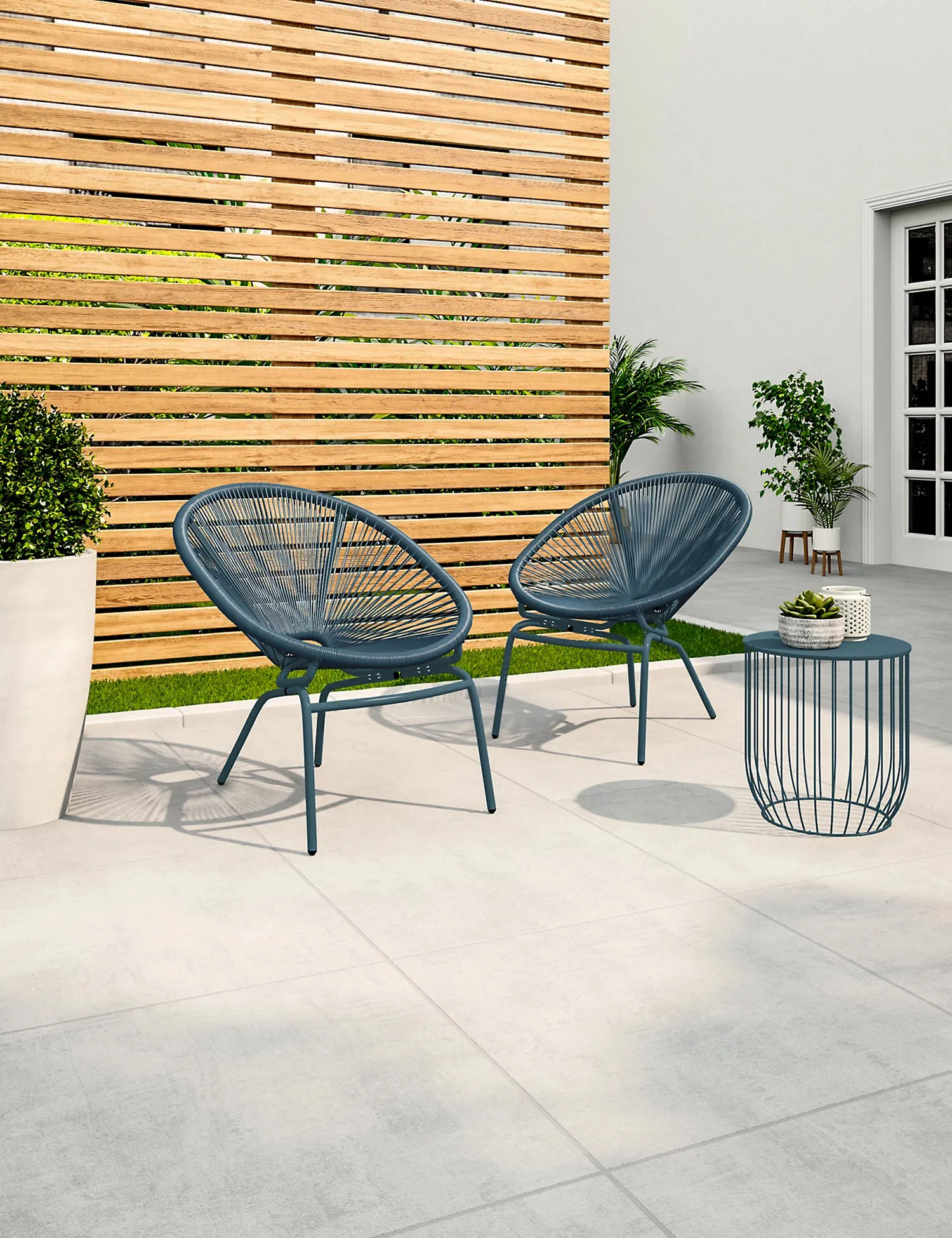 M&S Loft Set of 2 Lois Garden Armchairs