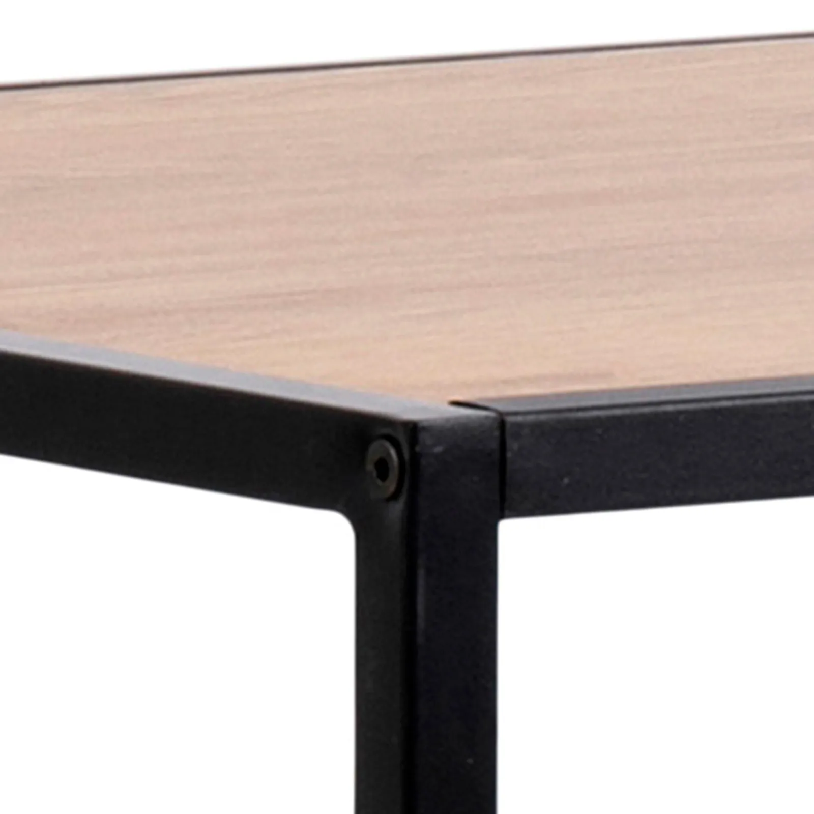 Furniture To Go Seaford Black Metal Bar Table with Oak Top 5