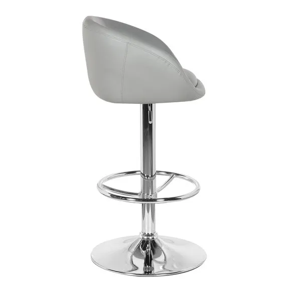 Apollo Adjustable Height Swivel Bar Stool, Faux Leather 3