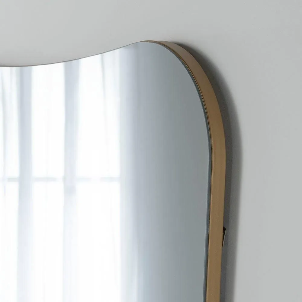 Yearn Mirrors Irregular Frameless Gold Mirror 79(h)x56cm(w) 2