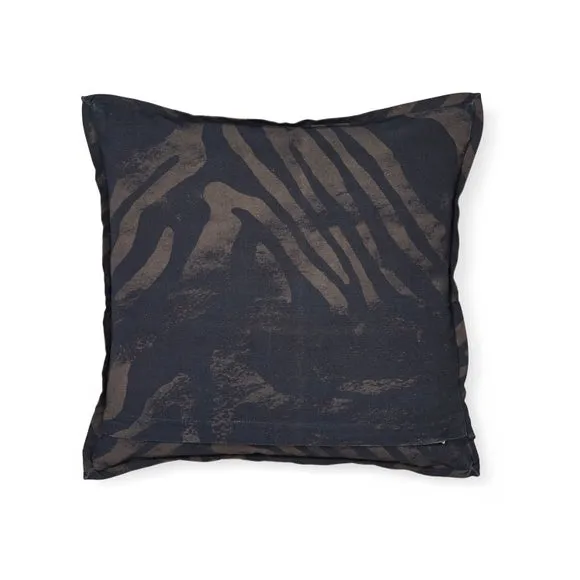 Zebra Print Cotton Square Cushion Cover 4
