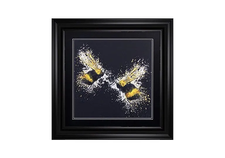Bee Love Black Framed Art