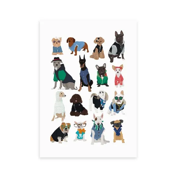 East End Prints Cool Dogs Print 2