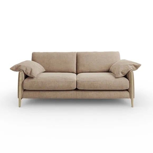 Hector Tonal Plush Chenille 4 Seater Sofa 6
