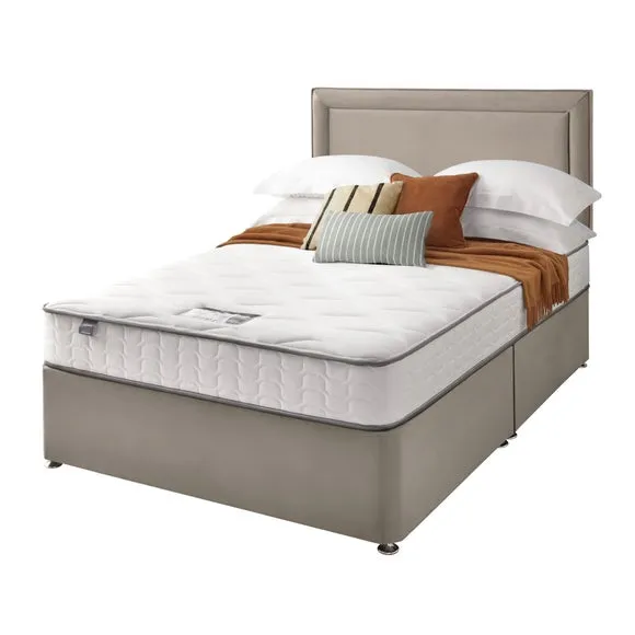 Silentnight Divan Bed With Malvern Velvet Headboard and 800 Pocket Sprung Mattress 2
