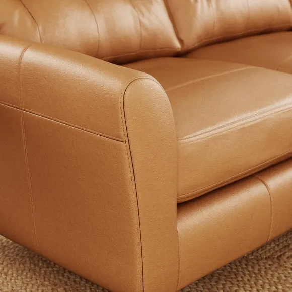 Sven Vintage Leather Large Corner Chaise Sofa 4