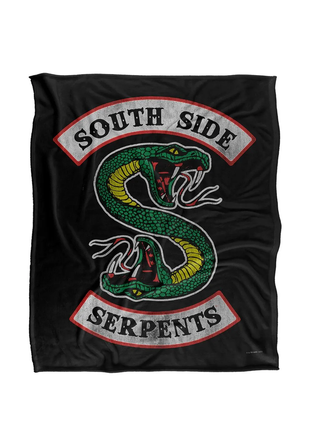 Riverdale South Side Serpent Silky Touch Super Soft Throw Blanket 152 X 127 cm in White