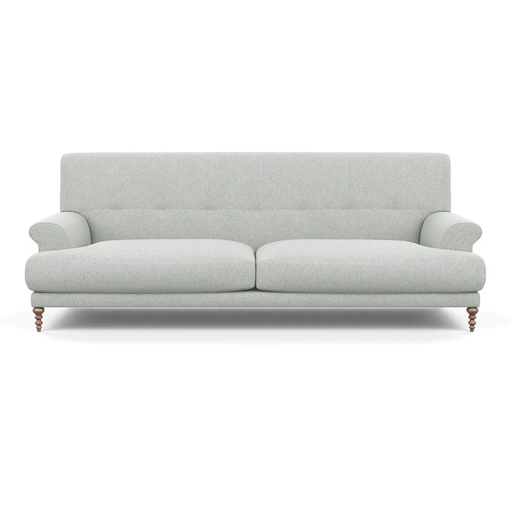 Scp Oscar 3 Seater Informal Sofa Melton Wool Limestone Walnut Feet 1
