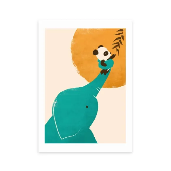 East End Prints Panda's Little Helper Print