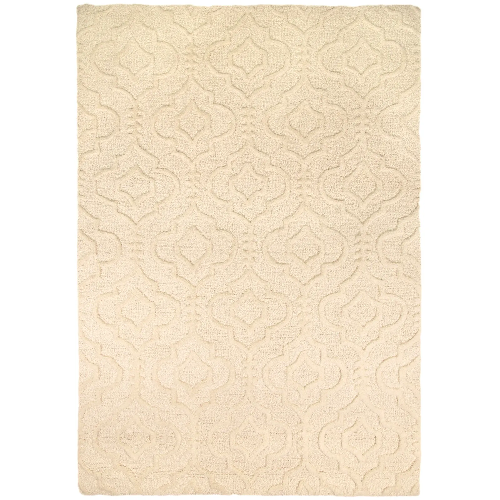 Cream Moorish Marrakech Geometric Rug Cream