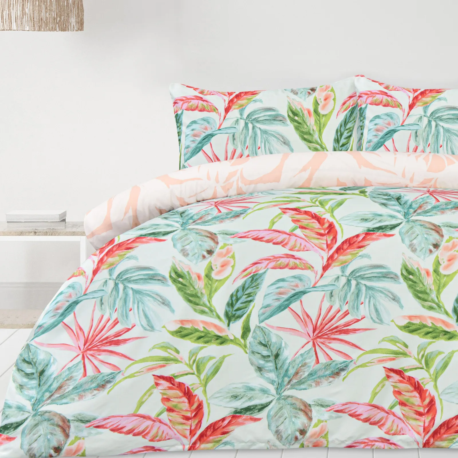 Smart Living Luxury Super Soft Reversible Exotic Palms Duvet Cover with Pillowcase 3