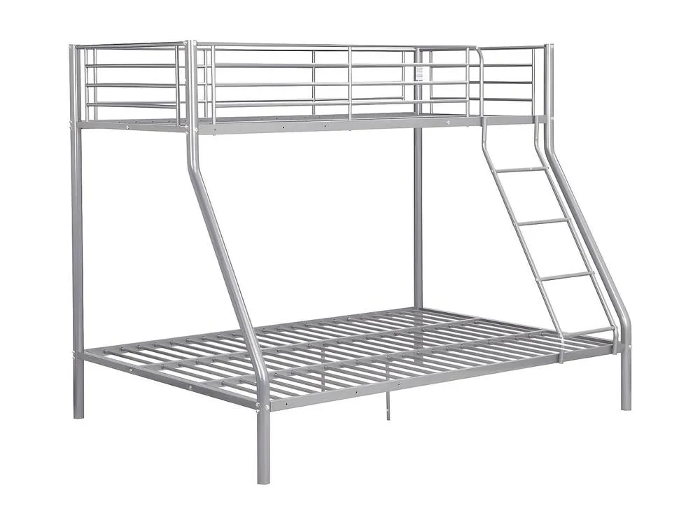Vente-unique Bunk Beds - 90 & 140 X 190 Cm - Steel - Silver - ELEVATIO IV 4