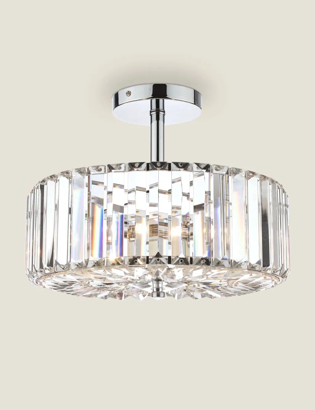 Laura Ashley Fernhurst Ceiling Light Silver
