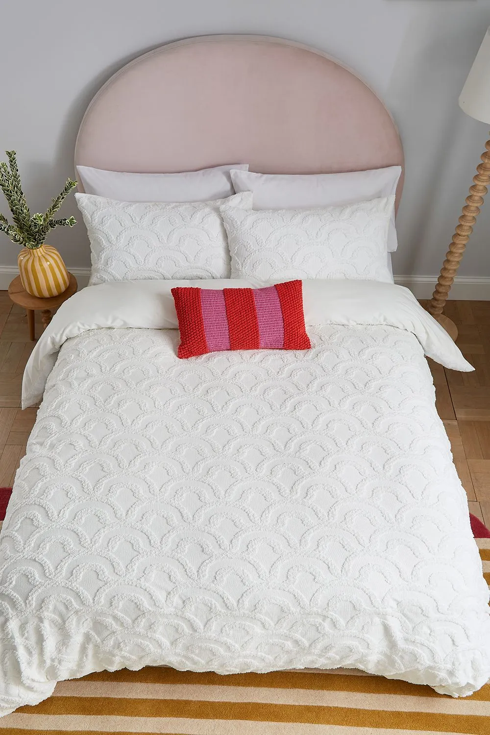 Helena Springfield 'Annie' Jacquard Duvet Cover Set in White 3