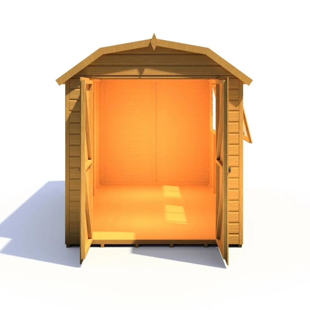 Shires Barn 10x6 DD Premium Sheds - L197.8 x W311.4 x H212.8 cm in Brown 2