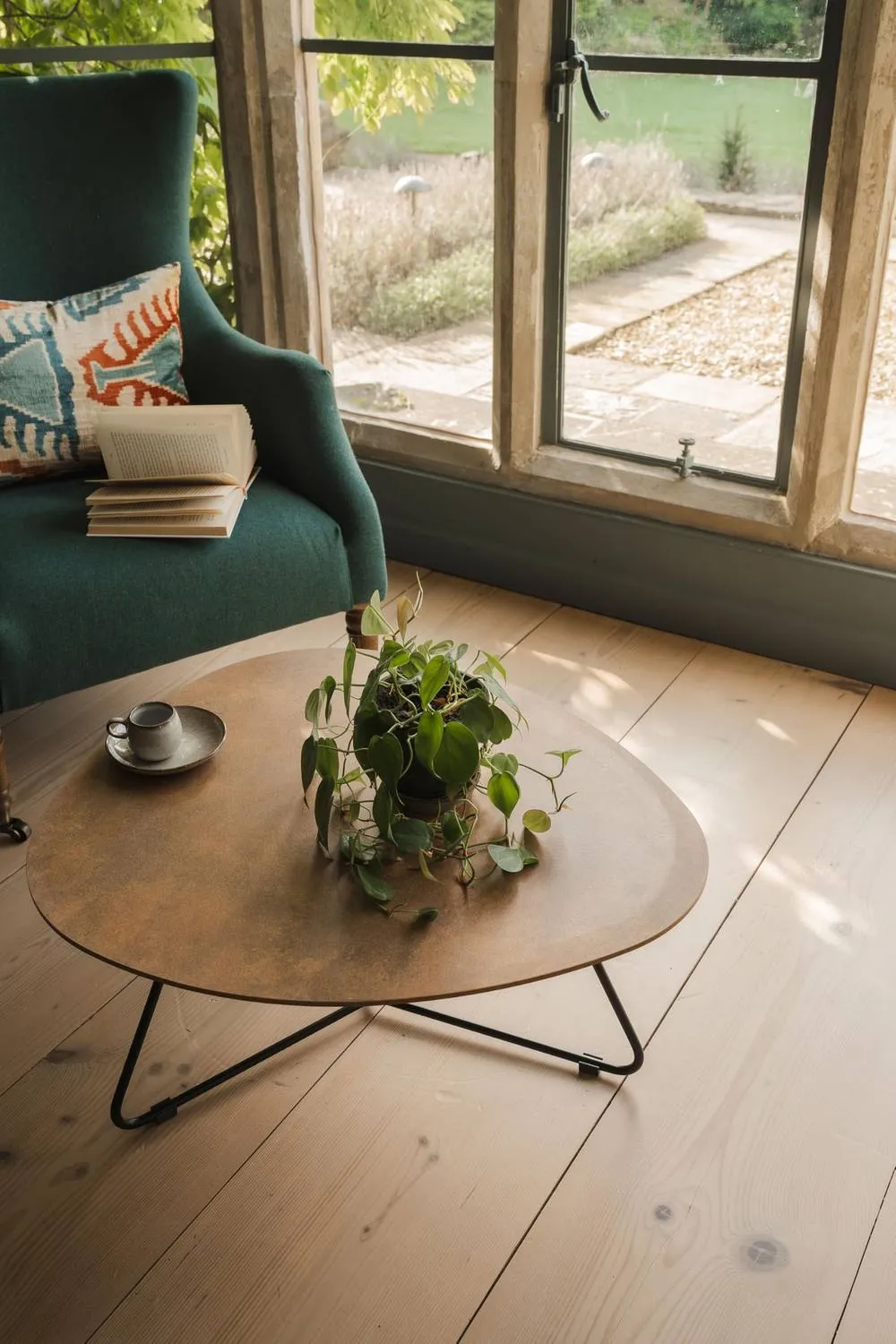 Statement Furniture Bergen Small Coffee Table in Gold 2