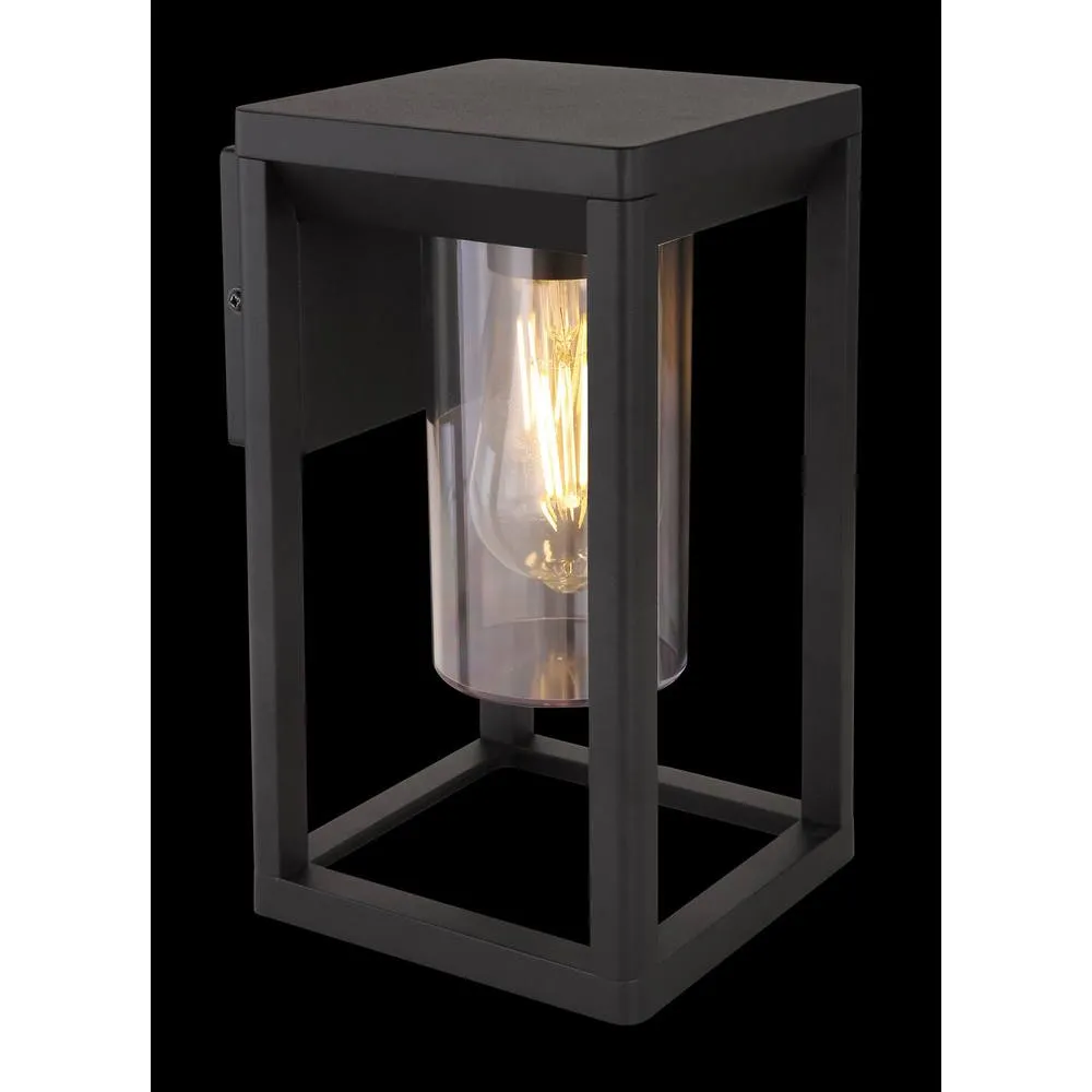 Netlighting Candela Outdoor Wall Lantern Matt Black 1x E27 3