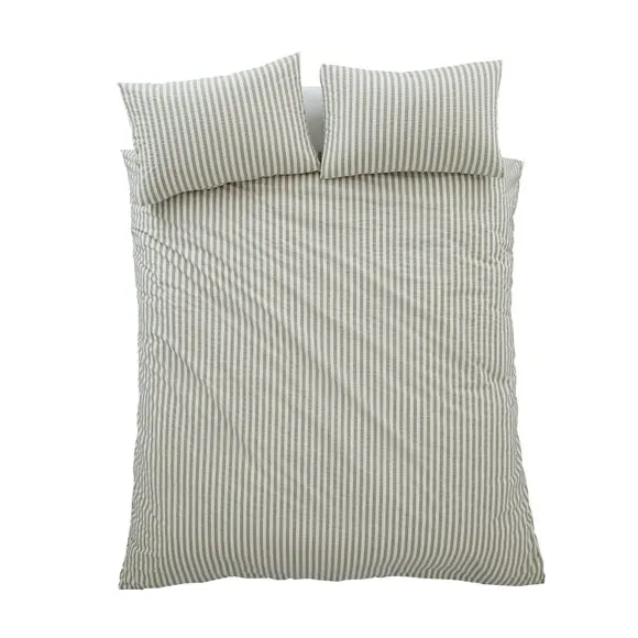Pineapple Elephant Cotton Rich Woven Stripe Duvet Cover & Pillowcase Set 5