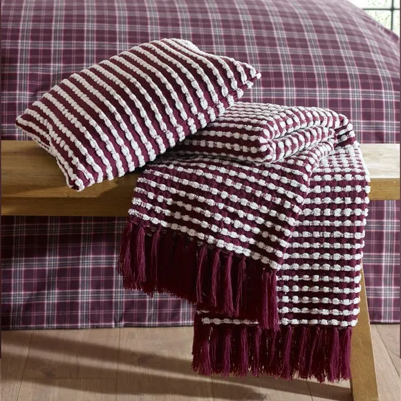 Catherine Lansfield Stab Stitch Throw Blanket 125cm x 150cm 5