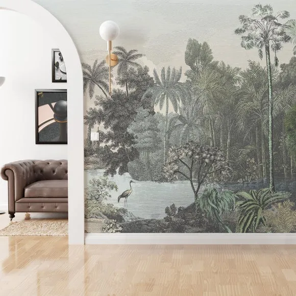 Vintage Tropical Wall Mural 1
