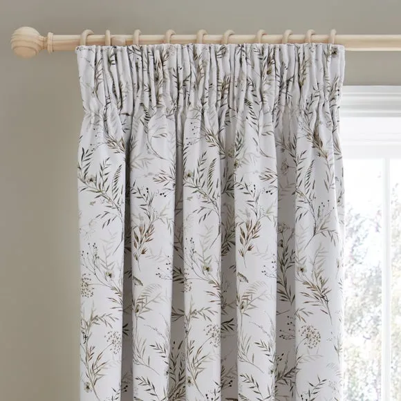 Dorma Hemmingford 100% Cotton Blackout Pencil Pleat Curtains 1