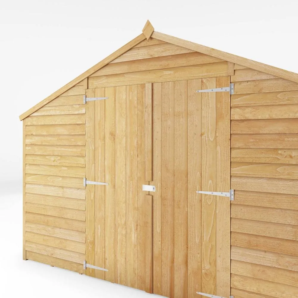 Mercia 5 x 10 Feet Overlap Apex Workshop - L150.3 x W309.7 x H225.4 cm in Brown 5